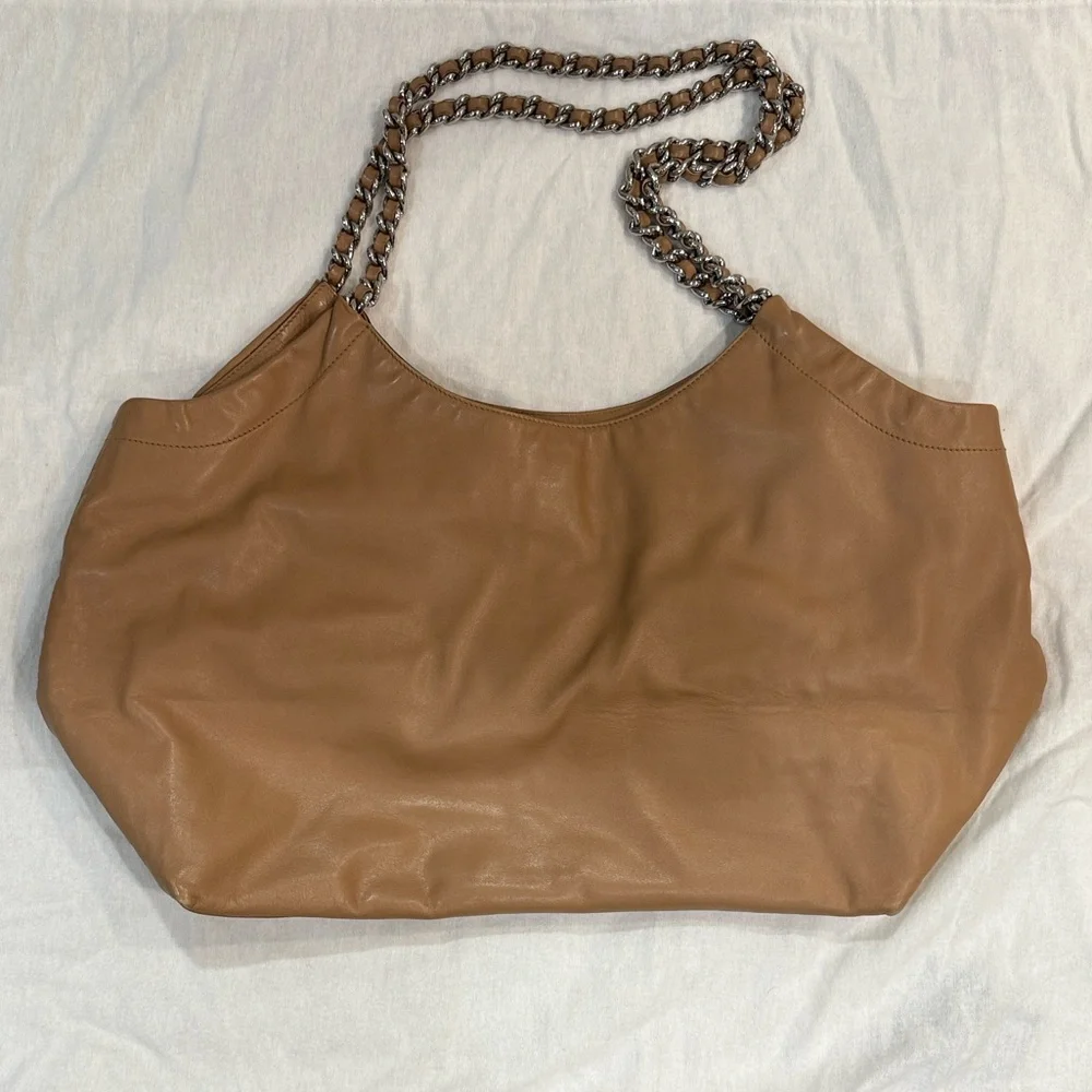 Prada Tan Leather Oversized Tote - Picture 3 of 15